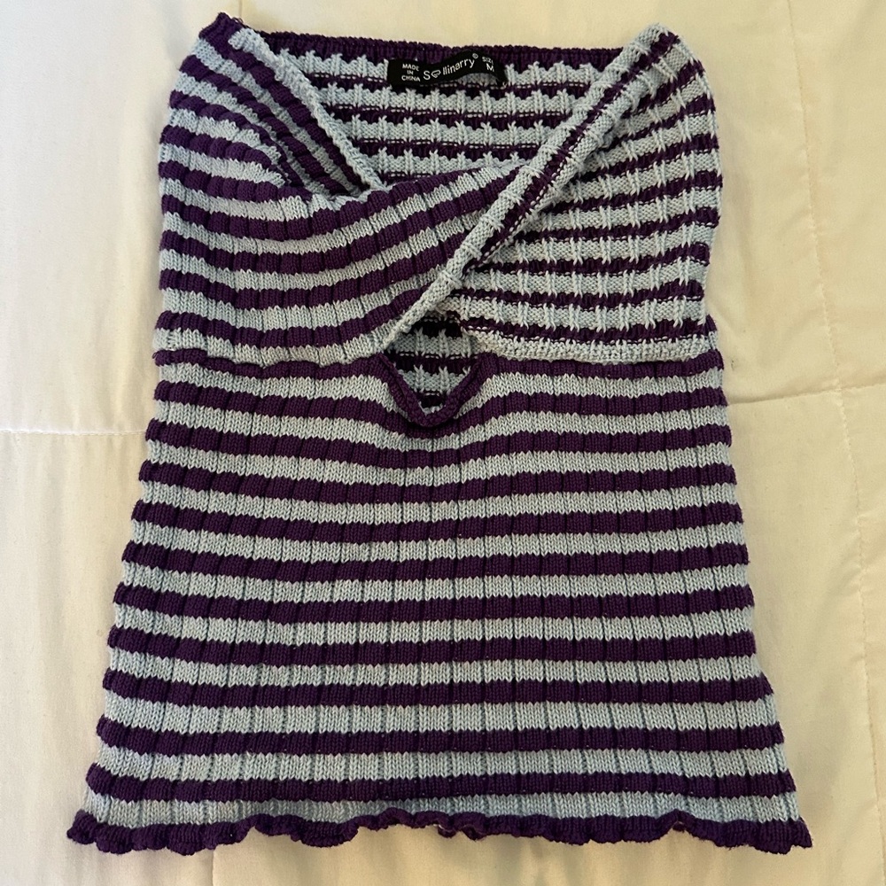 Blue and purple tube top from SHEIN, size M or 6